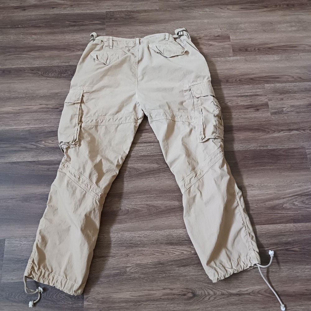 Vtg Polo Ralph Lauren Cargo Pants Mens 40 x 30 RL-067 Military Surplus Khaki - Picture 7 of 7